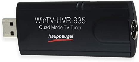 HAUPPAUGE WinTV-HVR-935HD Hybrid TV Tuner for DVB-C/DVB-T2/DVB-T and Analogue TV - Black
