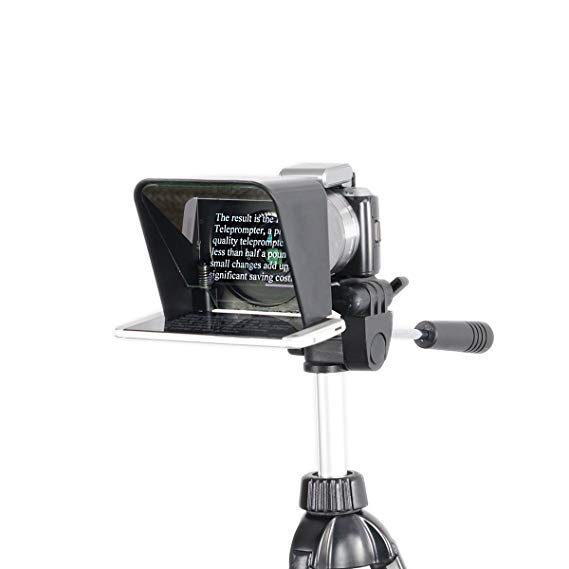 Parrot Teleprompter - Ultra Portable Professional Teleprompter for Camcorders and DSLR Cameras (With Beam Splitter Glass)