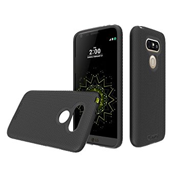 LG G5 case, Toiko [X-Guard]. A sturdy, beautiful, protective case made of two layers perfect fit for LG G5 2016 mobile phone case (TK113051) (Black)