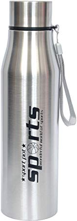 Rema - Water Bottle Stainless Steel - Sports 500ml - Pure Steel Bottle for School Kids, Men & Women (500ml)