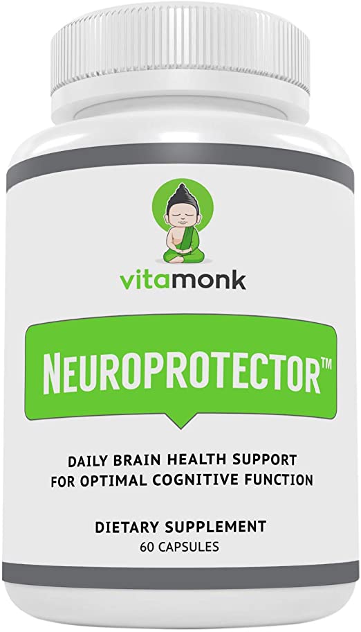Neuroprotector - Optimal Brain Health Supplement by VitaMonk - Brain Health Supplement for Long-Term Memory, Focus, Attention, Creativity, and Energy Support - 60 Capsules