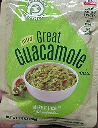 Produce Partners Guacamole Mix, Mild, 1-oz (Pack of 12)