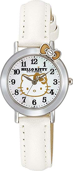 Hello Kitty Classic Ribbon Watch (White) -Hello Kiity Watch (Lady / Girls size)