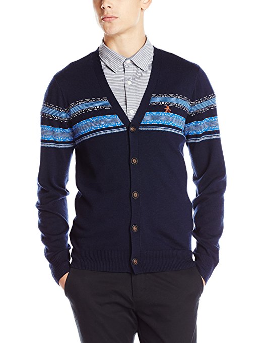 Original Penguin Men's 5 Button Cardigan Sweater