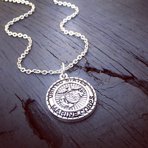 Marine Corps Charm Necklace | Marine Corps Wife Jewelry | Marine Corps Mom Necklace | Marine Corps Girlfriend Jewelry | USMC Jewelry Gift