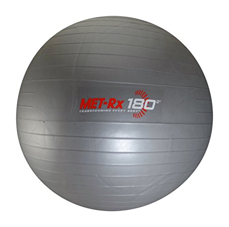 Met Rx Fitness Exercise Ball & Level 1 Resistance Exercise Band Set