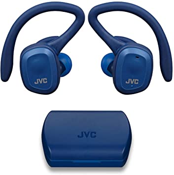JVC - Wireless in-Ear Sport Headphones, Bluetooth 5.0, with Charging Case, Blue
