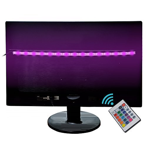 Bias Lighting TV Backlight ,Salute LED Strip Light USB Powered Multi Color Changed RGB Tape with Remote Control for HDTV LCD /PC/Laptop Background Lighting