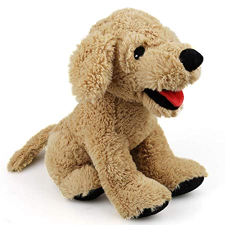 LotFancy Puppy Stuffed Animals, Soft Cuddly Golden Retriever Plush Toys, Stuffed Puppy Dog Toys Gift for Kids, Dog, Beige, 12"