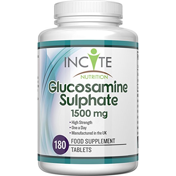Glucosamine Sulphate 1500 MG 180 Tablets (6 Months Supply) High Strength Supplement MONEY BACK GUARANTEE Buy 2 & get FREE DELIVERY 2KCL - Not Gel, Capsules, Liquid Or Powder – Benefits Include Joint Support, Joint Care & Improves Arthritis - Manufactured in the UK