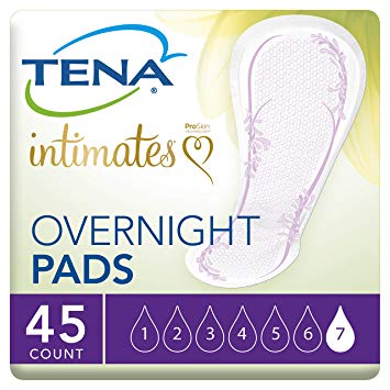 TENA Incontinence Pads for Women, Overnight, 45 Count 1 ea
