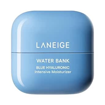 LANEIGE Water Bank Blue Hyaluronic Intensive Moisturizer with Peptides   Squalane: Eczema-Prone Skin, Barrier-Boosting, Nourish, Dryness