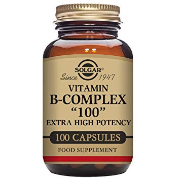 Solgar B-Complex "100", Energy Metabolism, Non-GMO, 100 Vegetable Capsules