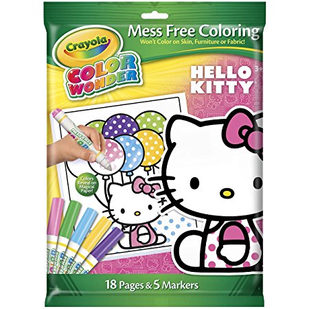 Crayola Color Wonder Hello Kitty 18 Page Coloring Pad and 5 Count Marker