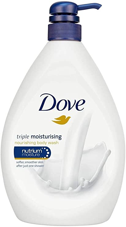 Dove Triple Moisturizing Body Wash, 33.8 Ounce (1 Liter) International Version