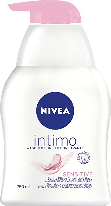 Nivea Intimo Sensitive Intimate Wash Lotion 250 ml / 8.3 fl oz (with pump)