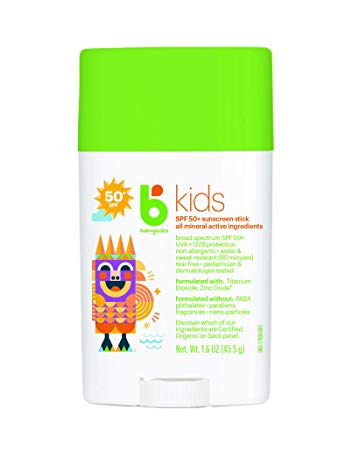 Babyganics Kids Sunscreen Stick SPF 50 1.6oz - 2pk