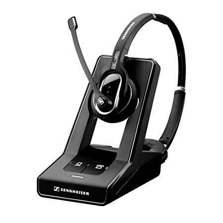 Sennheiser Enterprise Solution SD Pro2 ML Double-Sided Multi Connectivity Wireless Headset for Desk Phone & Skype for Business Ultra Noise-Cancelling Microphone, Black