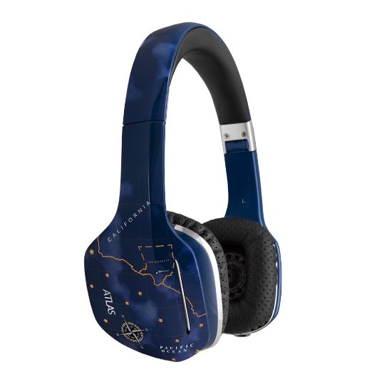 MEE audio Atlas Sky IML Graphics On-Ear Headphones with Headset Functionality
