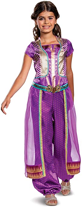 Disney Princess Jasmine Aladdin Girl’s Costume, Purple