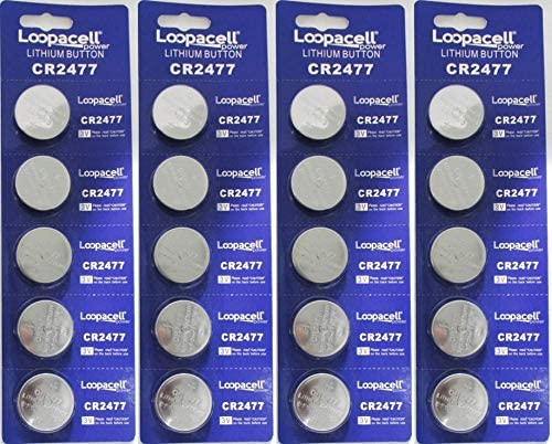 Loopacell CR2477 2477 3V Lithium Cell 20 Batteries