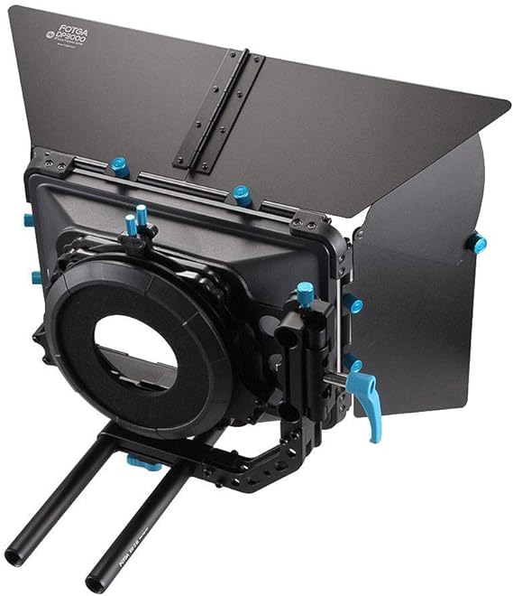 Foto4easy 4x4 Swing Away Matte Box with Follow Focus 15mm Rail Rod Rig for DSLR Cameras Sony A7 A7R A7S A7II A7III A7IV A6000 A6400 A6600 Nikon Z6 Z7 Canon EOS R 5D 6D 7D Mark II III IV