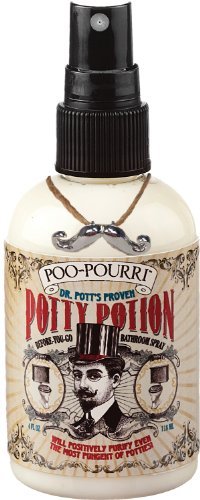 Poo-Pourri Dr Potts 4 Oz Proven Potty Potion - A Fresh Herbal Blend of Tea Tree Rosemary and Lavender Scent Bathroom Toilet Air Freshner Odor Preventive Spray