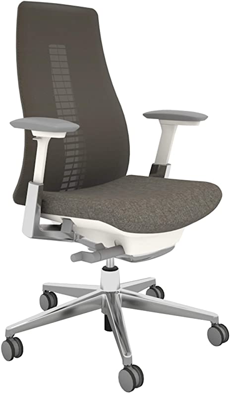 Haworth Fern High Performance Office Chair with Ergonomic Innovations and Flexible Mesh Back, Mushroom