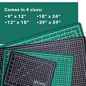 Breman Precision 18"x24" Cutting Mat This Self Healing Mat Is the Perfect Cutting Mat Board For All Arts & Crafts Including Quilting, Scrapbooking, Sewing, Workshop Use, and School Projects
