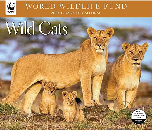 Calendar Ink, Wild Cats WWF 2023 Wall Calendar