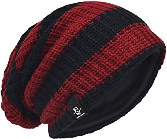 VECRY Men's Slouchy Beanie Knit Crochet Rasta Cap for Summer Winter