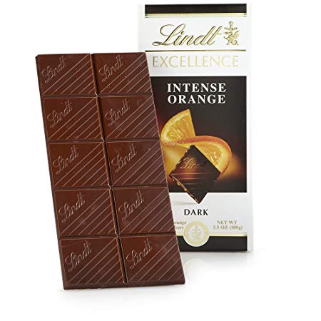 Lindt Excellence Bar, Intense Orange, 3.5 Ounce (Pack of 12)