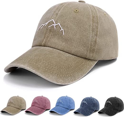 Baseball Cap Men - Embroidery Baseball Hat Vintage Washed Ball Hat Adjustable Trucker Dad Hat Outdoor Sports Caps