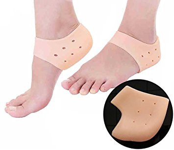 Peecure Silicone Gel Heel Pad Socks For Heel Swelling Pain Relief,Dry Hard Cracked Heels Repair Cream Foot Care Ankle Support Cushion For Men And Women