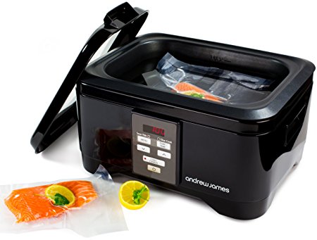 Andrew James Black Premium Sous Vide Water Bath Oven With Slow Cooker Function