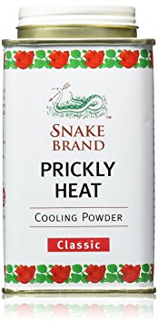 Snake Brand Prickly Heat Cooling Powder, 2-pack (Classic, 150g)