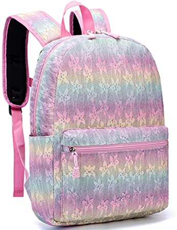 Girls Backpack Kids Preschool Kindergarten School Bookbags Rainbow Toddler Backpack (Y068 Rainbow)