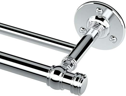 Gatco 4414 Cafe 24" Double Towel Bar, Chrome