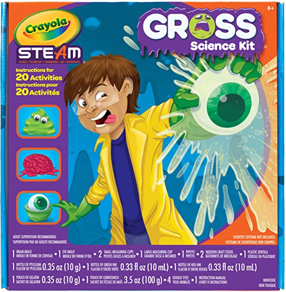 Crayola Gross Science Lab Kit, Holiday Toys, STEM, Gift for Boys and Girls, Kids, Stocking , Arts and Crafts, Gifting