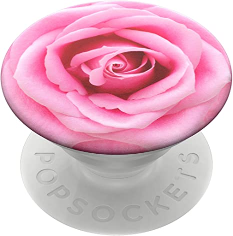 PopSockets: PopGrip with Swappable Top for Phones and Tablets - Rose All Day