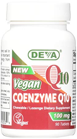 Deva Nutrition Vegan Coenzyme Q10 100 Mg, 90 Count