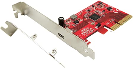 Ableconn PEX-UB159 USB 3.2 Gen 2x2 (20 Gbps) 1-Port Type-C PCIe 3.0 Card - USB 3.2 Gen2x2 PCI Express Gen3 x4 Lane Host Adapter Card (ASMedia ASM3242 Controller)