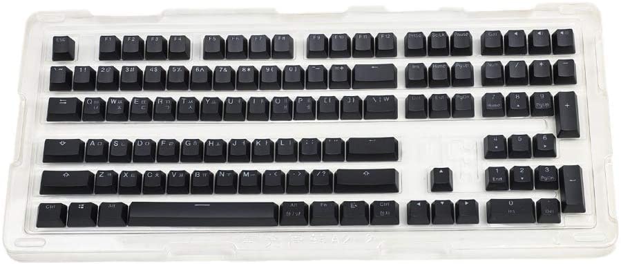 YMDK 108 Korean Double Shot PBT Shine Through OEM Profile Keycap Set Suitable for Cherry MX Switches Mechanical Keyboard