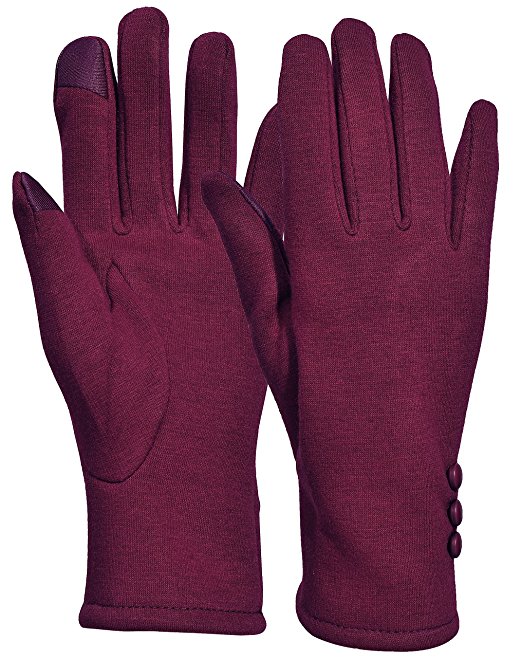 Beurlike Womens Touchscreen Texting Gloves Warm Lined Thick Winter Gloves