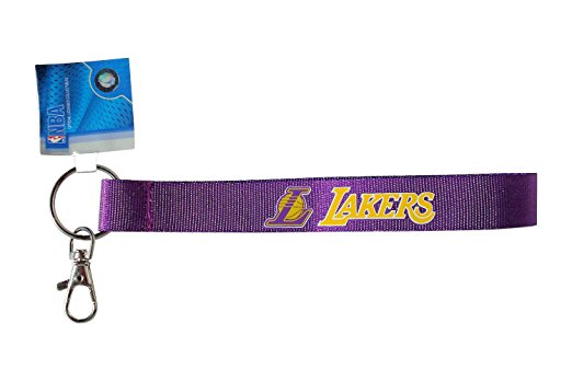 NBA Los Angeles Lakers Wristlet Lanyard Key Ring