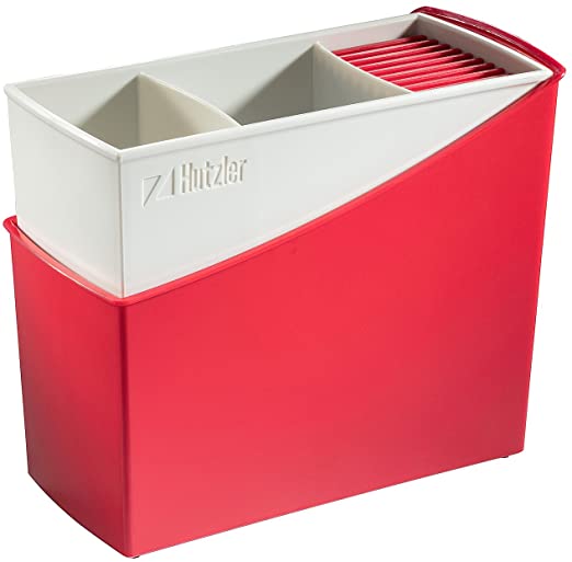 Hutzler 329RD 3329RD Cutlery Drainer, 7.75" x 4" x 6.75", Red