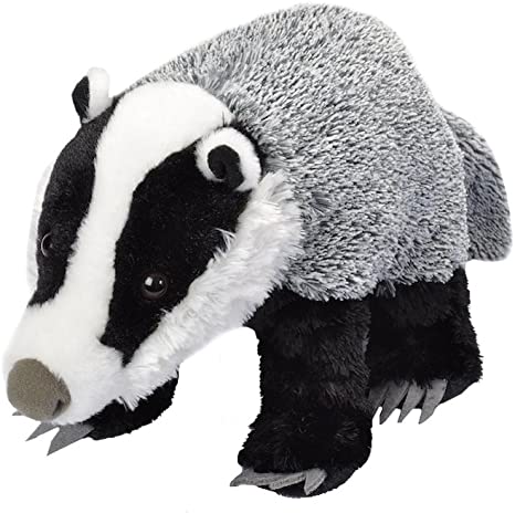 Wild Republic Badger Plush, Stuffed Animal, Plush Toy, Gifts for Kids, Cuddlekins 12 Inches