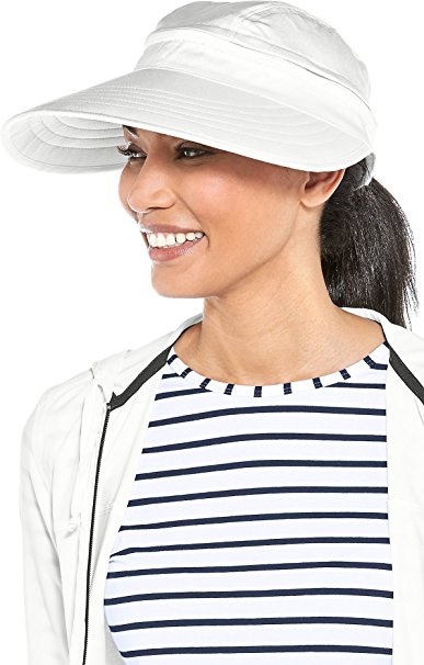 Coolibar UPF 50  Women's Zip-Off Sun Visor - Sun Protective