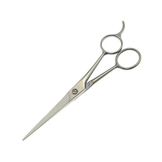 Yutoner Professional Hair Cutting Scissors Sharp Blades Hair Shears/Barber Scissors/Mustache Scissors Stainless Steel Hair Scissors 7" 6.5" 6" Haircut/Hairdresser For Kids, Men and Women (6.5 Inch)