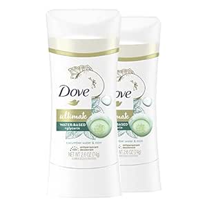 Dove Ultimate Antiperspirant Deodorant Stick Cucumber Water and Mint 2.6 oz 2 Count